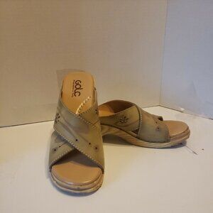 Golc sandals wood‎ soles handcrafted in Italy sandals 39 Womens